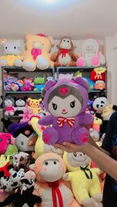 Mainan Boneka kuromi sanrio Boneka anak perempuan mewah kado ulang tahun kuromi ungu SNI