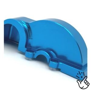 Gear Cover untuk WLtoys 124006 12423 12427 12428 12429 aksesori Metal Upgrade Parts Kit Rc Model Crawler kereta lori Buggy Truggy