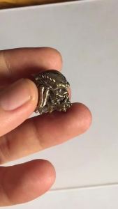 Brass Alien Beast Face Iron Warrior Paracord Beads EDC Knife Beads Outdoor Handmade DIY Woven Lanyard Pendant Punk Accessories