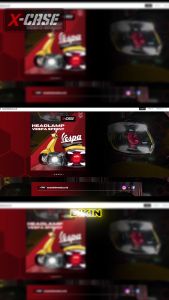 X-Case Lampu Biled Projie 4 Lensa 8D 4.5 Inch Shroud Ring Angel Eye Universal Motor Mobil DD 171