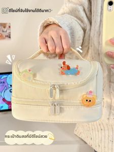 กระเป๋าเครื่องเขียนความจุขนาดใหญ่สำหรับนักเรียนมัธยมต้นและมัธยมปลาย กระเป๋าเครื่องเขียนพกพาสำหรับเด็กผู้หญิง กระเป๋าเครื่องเขียนทรงกลวงแบบพกพา