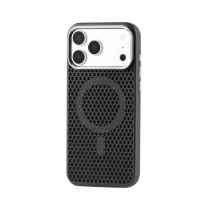 Honeycomb Mesh Hole Heat Dissipation Magnetic For Magsafe Case For iPhone 17 Air 16 15 14 13 12 Pro Max Shockproof PC Hard Cover