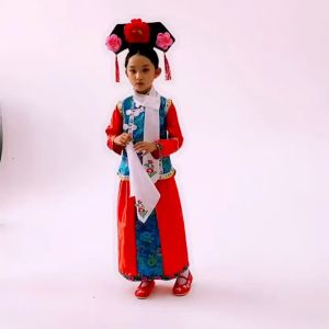 [3-13 Years] daidai (Ready Stock) Girl Children Chinese Qing Dynasty Princess Traditional Dress 儿童格格服清朝服装女童满族古装摄影还珠格格宫廷贵妃