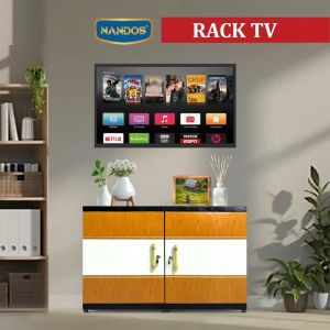 Rak TV Minimalis Nandos Ebony Meja TV Minimalis Serbaguna Rak TV Premium