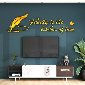 Acrylic Letter Self Adhesive Sticker Wall Decorations for TV Background Living Room Bedroom Soft Decorations Wall Stickers