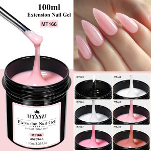 100ml Poly Extension Nail Gel Builder UV Nail Hard Gel Milky White Clealr Nude Pink Acrylic Crystal Soak Off Nail Extension Gel
