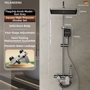 YALANDENG | Home Use Shower Set with Showerhead and Sprayer