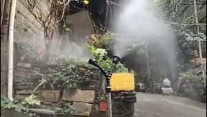 หัวฉีดพ่นยา หัวพ่นยา หัวฉีดยา หัวพ่นยาฝักบัว หัวพ่นยากระดูกปรับงอได้ แบบ 2 หัว 4 รู เกลียวใน 14 มิล อะไหล่หัวพ่นยา