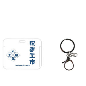 Expandable Retractable Card Holder Lanyard Buckle Chest Card Badge Holder Easy Clip Business ID Card Case School Meal Card