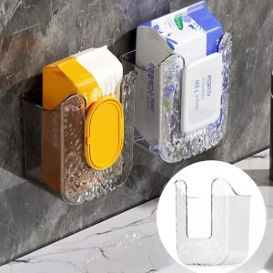 Wall Mounted Toilet Paper Box Suction Cup Wet Paper Towel Storage Boxs No Punching Bathroom Wet Towels Holder paper dispenser