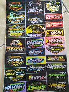 Stiker Sound | Stiker Hologram | Stiker 1 Lembar | Stiker Pack Ukuran 21cm x 31cm