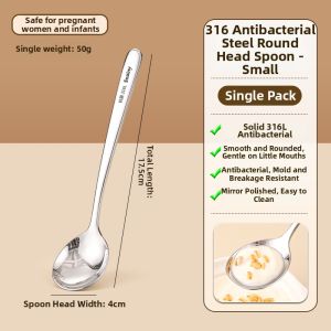 CHUANGSHUNFU | High-Quality Food-Grade Stainless Steel Soup Spoon