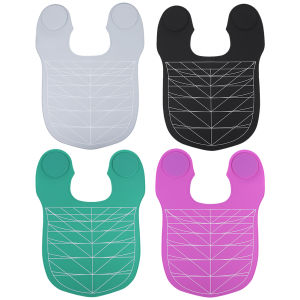 Professional Silicone Waterproof Hair Cutting Cape with Measurement Lines for Salon and DIY Haircuts