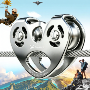Camnal | Heart-shaped Dual Axis Stainless Steel Roller for High-altitude Lifting and Zip Line