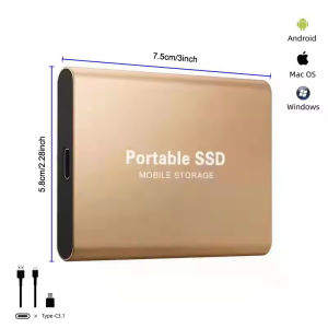 Portable SSD Solid-state Drive 128TB External Hard Drive USB3.0 Type-C Interface  Suitable for  Laptop PCMACgame Hard Drive
