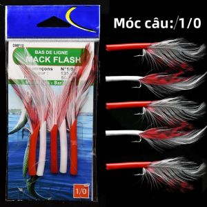 Móc Câu Cá Mack Flash 20 Chiếc Của Mr.Lurion Làm Từ Thép Carbon Cao Có Ngạnh Dùng Cho Câu Cá Biển Phụ Kiện Câu Cá Thu Lớn Bằng Phương Pháp Kéo Lưới.