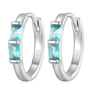 BAMOER 925 เงินสเตอร์ ลิงสีเขียว เงินเพื่อผู้หญิง ครบรอบ บริเวณ BSR329