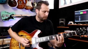 Gamma Semi Hollow Body Electric Guitar with Double Closed Humbucker (SGT) Rcstromm Sgt Rd Guitar - Lazada