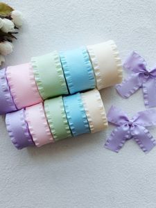 Handmade DIY Butterfly Knot Hair Clip with Frosted Edge and Ice Silk Ribbon for Braiding Hair Accessory