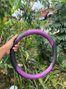 Cover Sarung Stir mobil Jazz bahan CARBON premium