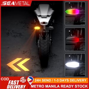 SEAMETAL Motorcycle LED Turn Signal Projection Lamp Color Sequential Flowing Flash Indicator Lights