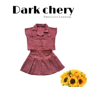 LISA SET - Setelan Pakaian Anak Perempuan / Baju Blouse Cotton & Rok Korea