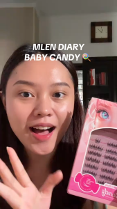 MLEN DIARY False Eyelashes 9-13MM Baby Candy Self-Adhesive Natural  C Curl Cluster Lashes Eyelash