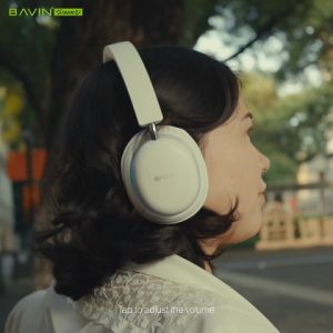 BAVIN BH53 Wireless Comfort Headphones Bluetooth Hi-Fi Sounds Built-In Microphone w/ Silicon Band & Soft Earpads