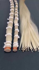 Unbleached high elastic 250g Mongolian white horse hair for violin viola cello bow.