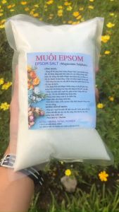 Muối epsom dùng trong nông nghiệp–Giúp xanh lá–tăng sức chịu sâu bệnh-muối epsom trồng cây loại hạt