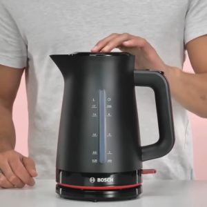 Ấm Đun Nước Siêu Tốc BOSCH TWK3M123 Màu Đen 17L 2400W