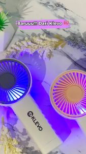 KLEVO FANSY Kipas Angin Mini Genggam Portable LED Handheld Small Fan Minimalis Rechargeable