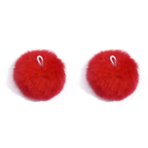 Pompom 6cm Fluffy Fur Ball Soft Pompon DIY Pompons For Keychain Sewing On Scarf Hats Shoes Apparel Craft Supplies