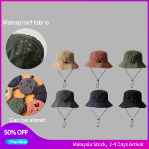 Waterproof Fisherman Hat Foldable Hold Storage Bag Bucket Hat Basin Hat Summer Thin Design Quick drying Outdoor Hiking Hat Camping Cap Beach Hat Sun Protection Fishing Cap Fishing Hat Men Women Sun Hat Topi