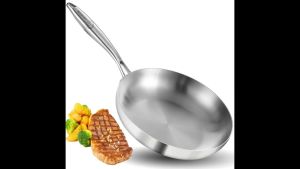 304 Stainless Steel Frying Pan Induction-compatible Cookware Omelet Pan Frypan For Gas Stove