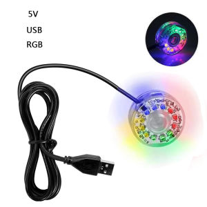 Mini LED Fish Tank Light Fishing light Aquarium Light USB 5V 220V Waterproof Underwater Lamp RGB Ocean Light Fountain Decoration
