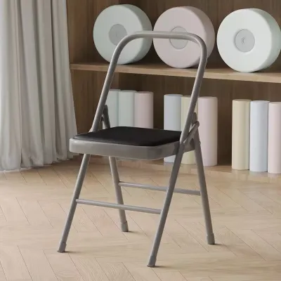 Thick Folding Iyengar Yoga Chair Professional Auxiliary Yoga Seat