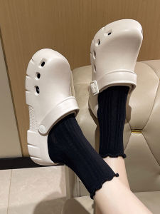 2025 New Womens Fashionable Open-Toe Slip-On Sandals Thick Bottom Anti-Slip Beach Clog Shoes Comfortable Sensation EVA Material