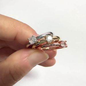Huitan Single Cubic Zirconia Proposal Ring for Women Bridal Wedding Band Trendy Simple Style Engagement Accessories Jewelry
