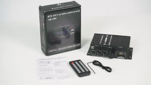 Ak380/Ak370/Ak270/Ak170 800w Amplifier Mini Bluetooth 12volt Home Car Hifi Power Amplifier Mini Bluetooth Stereo Bass Audio Amp Speaker Class D Car Home Sound Power Amp