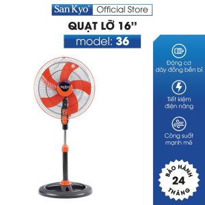 Quạt Lửng Gia Dụng 36 Sankyo - Động Cơ Motor Dây Đồng - Cỡ Lớn 16 Inch