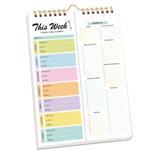 Meal Planning Pad Grocery List Notepad 52 Sheets Weekly Meal Planner Hanging Food Menu Planner for Daily Weekly Schedule Plan
