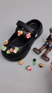 Bộ 10 Charm Sticker chủ đề Mari0 Mayto gắn Dép Cross Dép Sục Cá Sấu JB-157