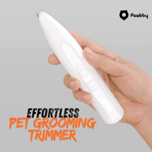 Pawbby Pet Hair Trimmer (MG-FP001) - R-Shape Round Ceramic Blade 3W Low Noise Motor Battery Operated