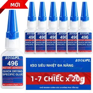 LOOLIFL | LOOLIFL Siêu Keo 20Ml Trong Suốt Ngay Lập Tức Dính Nhanh Khô Cao Cấp Cho Nhựa Cao Su Kim Loại DIY Sửa Chữa Sử Dụng Tại Nhà Liên Kết Dụng Cụ
