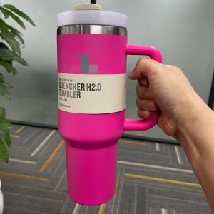 Stanly Large Stainless Steel Insulated Mug with Straw for Home Car Office Outdoor Sports Big Head Ice Cup Heat Retention Cold Keeping