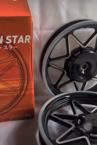 VELG DAYTONA JAPAN SEVEN STAR cast wheel untuk motor honda kode KZR VARIO 125/150 warna black kode 5353