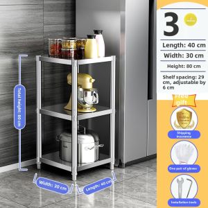 Multifunctional Kitchen Storage Rack Microwave Oven Pot Storage