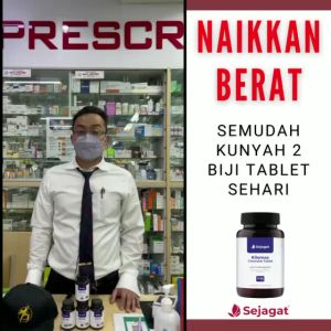 Vitamin Gemuk Kilomax Plus Weight Gain Supplement power mass gainer Chubby booster penggemuk badan tambah berat badan tambah selera makan ubat gemok ginseng kilo up booster multivitamin super protein lemak badan 20 capsule