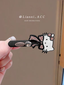 2025 New Kitty Cat Hair Clip Cute Letter Side Bangs Hair Accessories Korean Style Fashion Hairpins for Women And Girls
